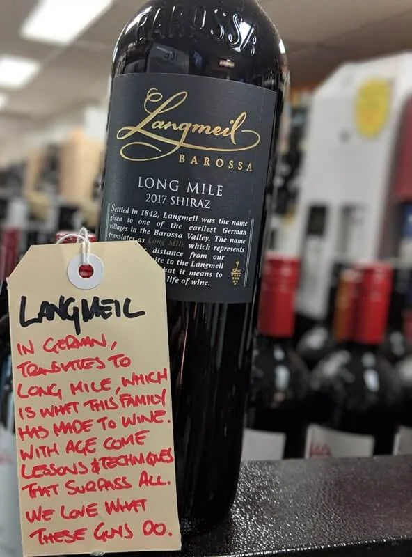 Staff Pick: Langmeil Shiraz 