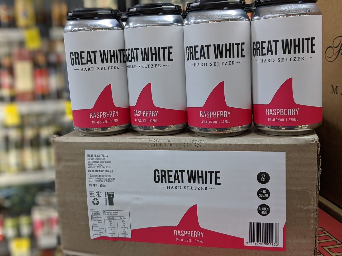 Cheeky Monkey Great White Hard Seltzer