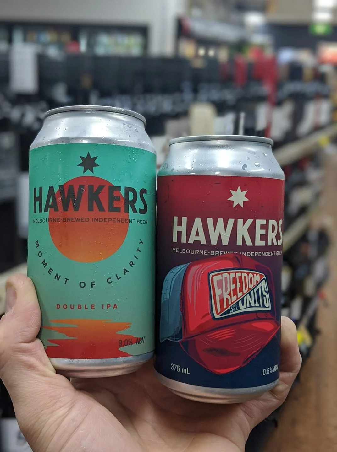 Hawkers - 'Freedom Units' Triple NEIPA &amp; Moment of Clarity' Double IPA