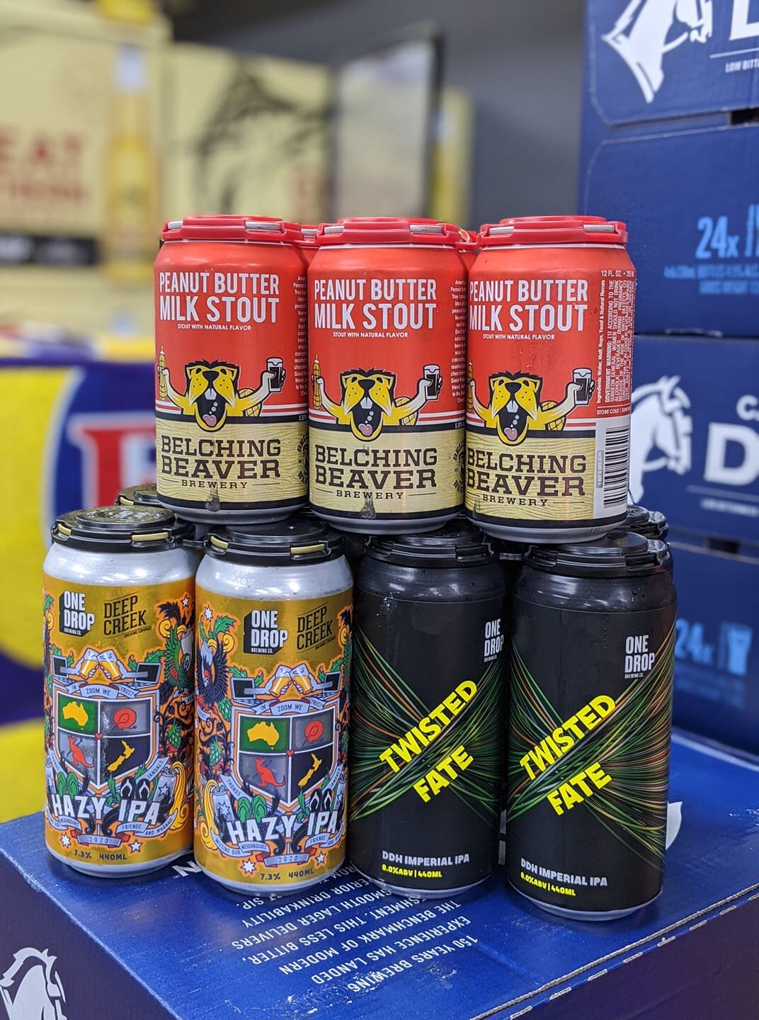 A few new arrivals and restocks....  from One Drop &amp; Belching Beaver 