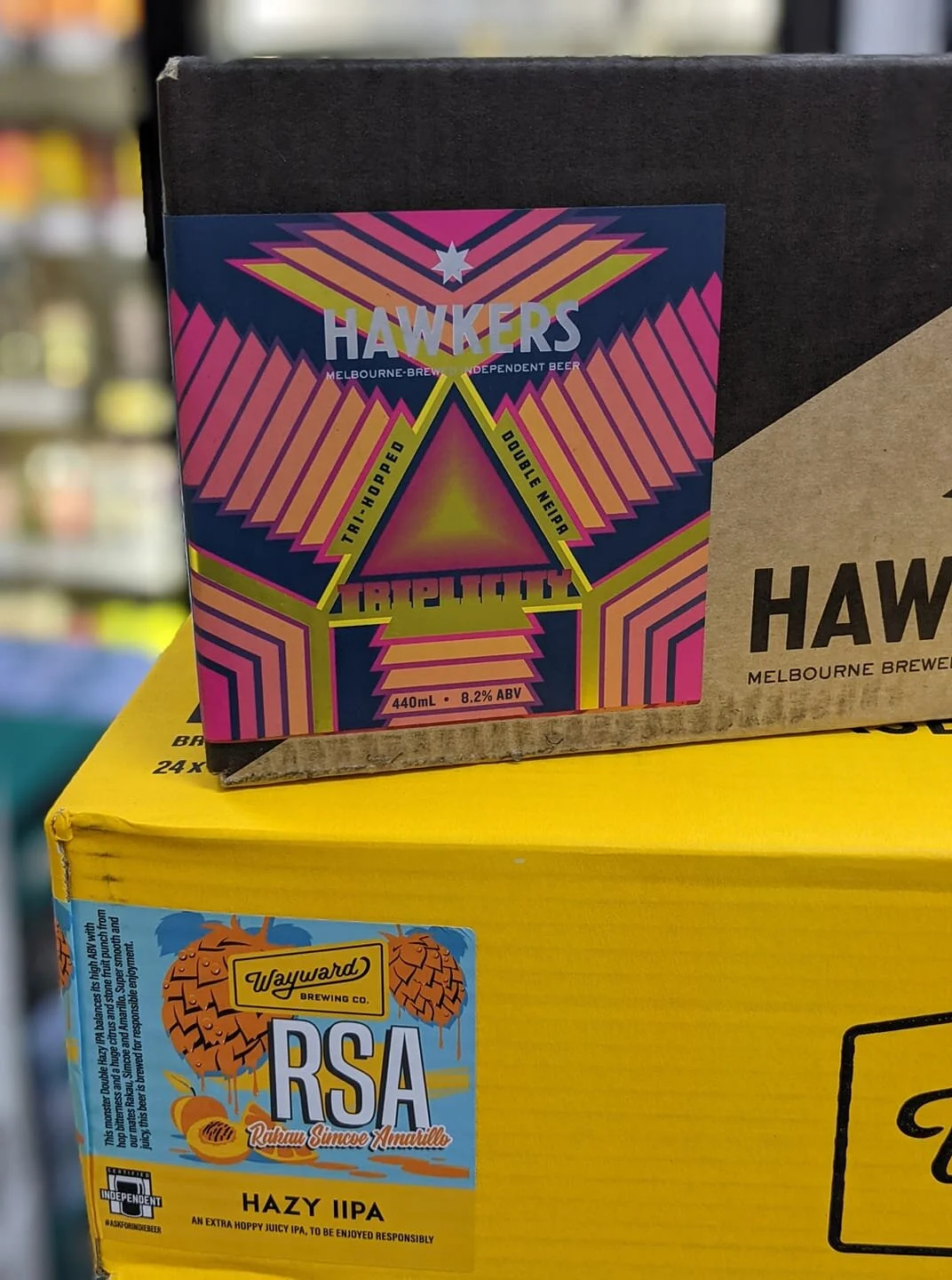 Hawkers x Wayward Brewing Beers