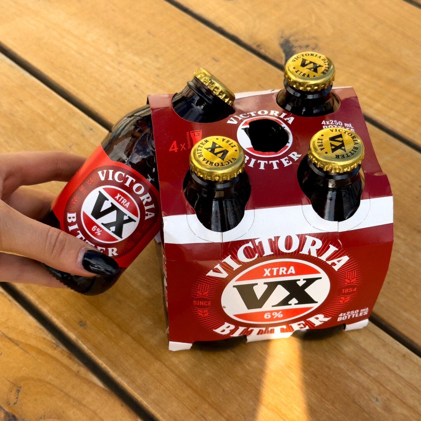 Craving something Xtra special? Indulge in the refreshing Victoria Bitter Xtra VX, boasting a 6% ABV in convenient 250ml stubbies! 🍺

Experience this unique take on a bold and crisp beer by visiting in-store today. Here's to enjoying the timeless ta