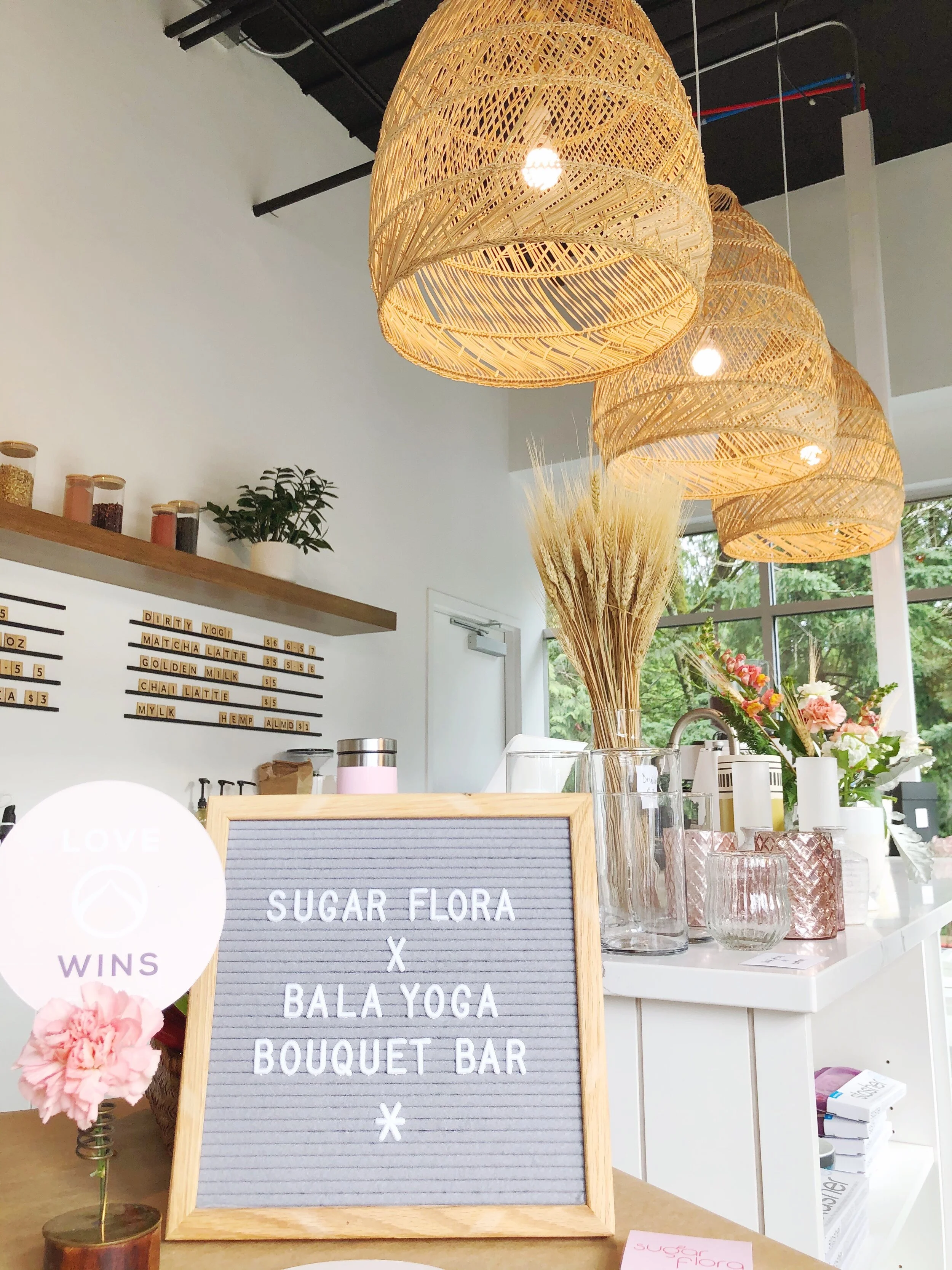 Sugar Flora x BALA Yoga Sammamish Holiday Bouquet Bar - December 23, 2019