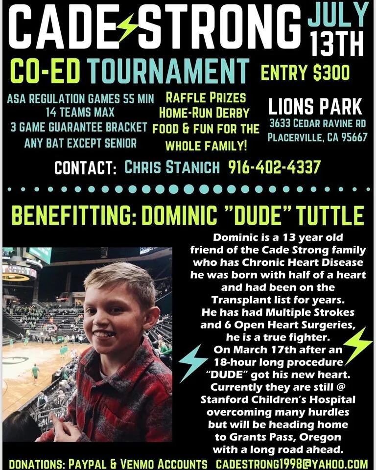 Swing for Dominic "Dude" Tuttle