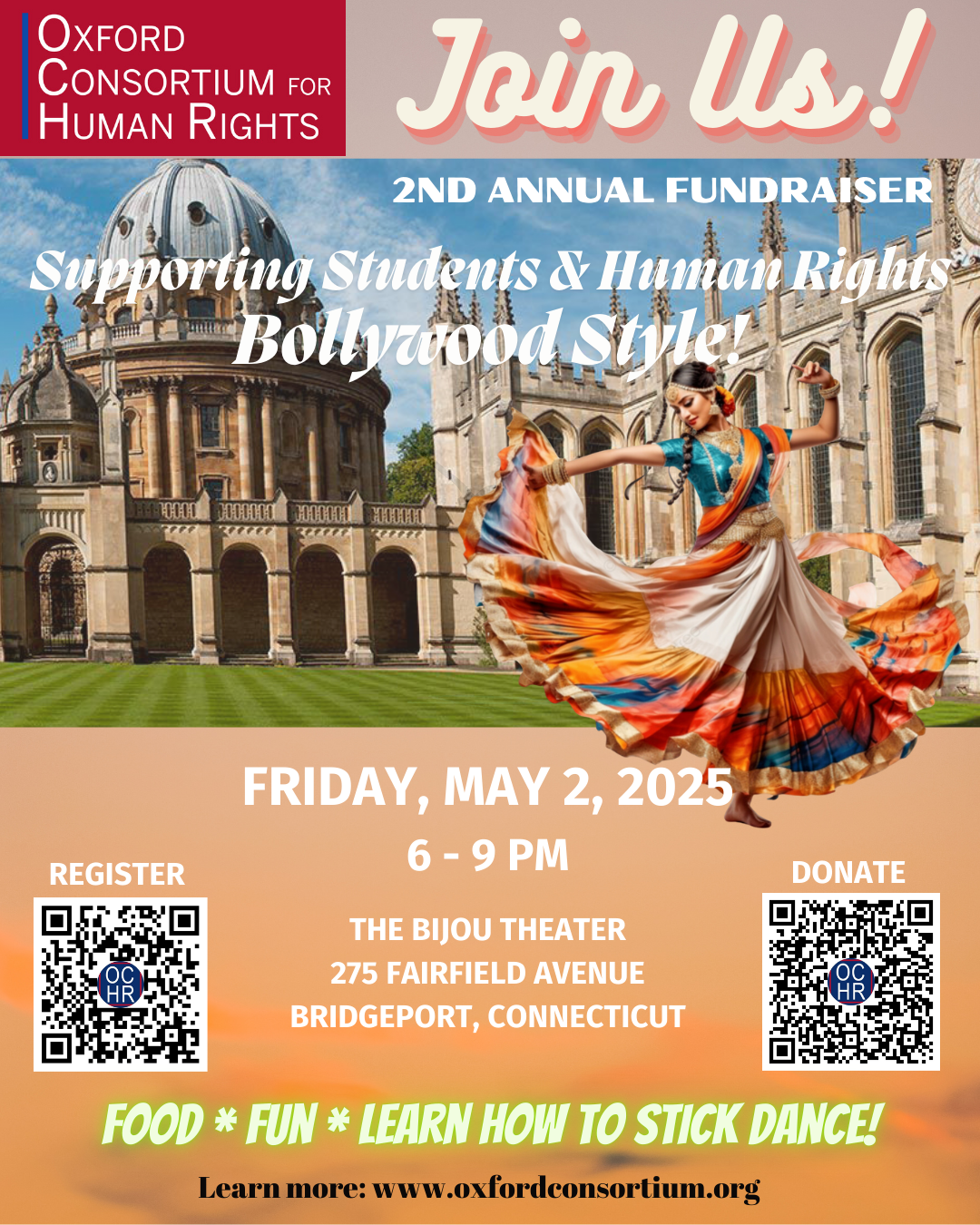 The Oxford Consortium for Human Rights fundraiser and Bollywood Party