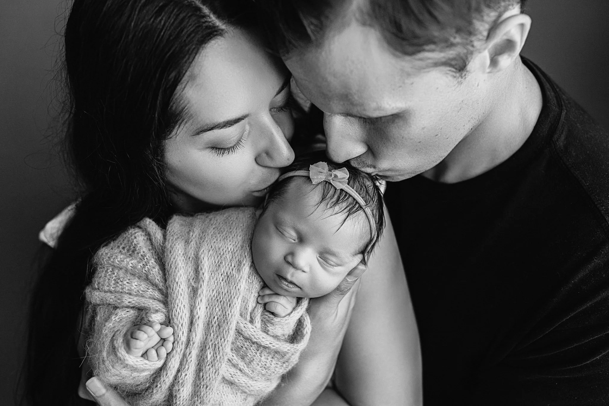 Emotional Newborn Family Portrait – Seattle Studio Newborn Photography