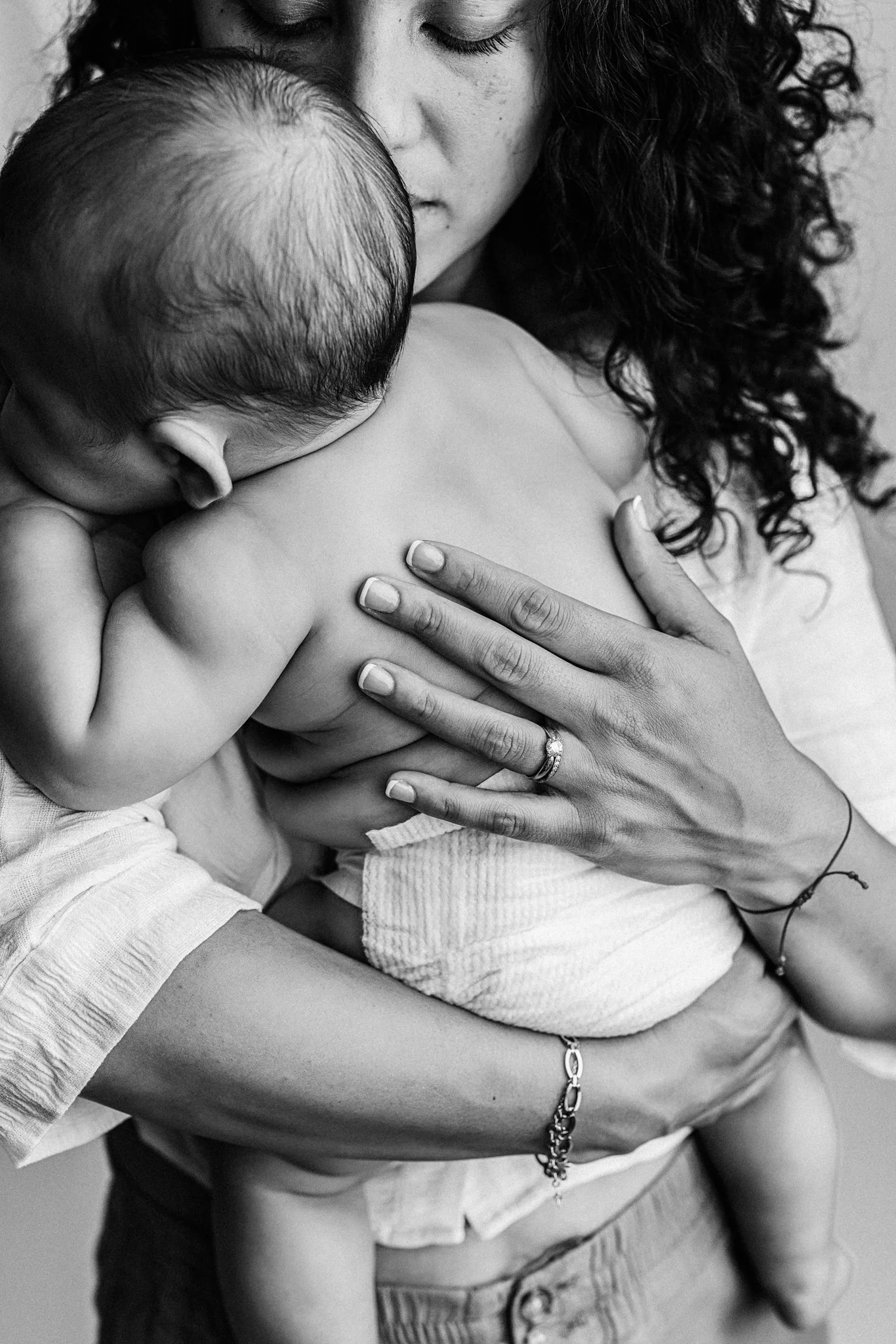 Motherhood Portrait in Studio | Seattle, Tacoma & Federal Way Newborn Photographer