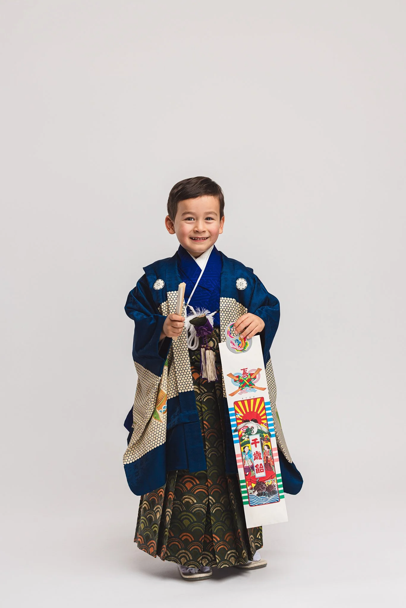 Traditional Shichi-Go-San Boys’ Kimono Portrait – Seattle & Tacoma Photographer