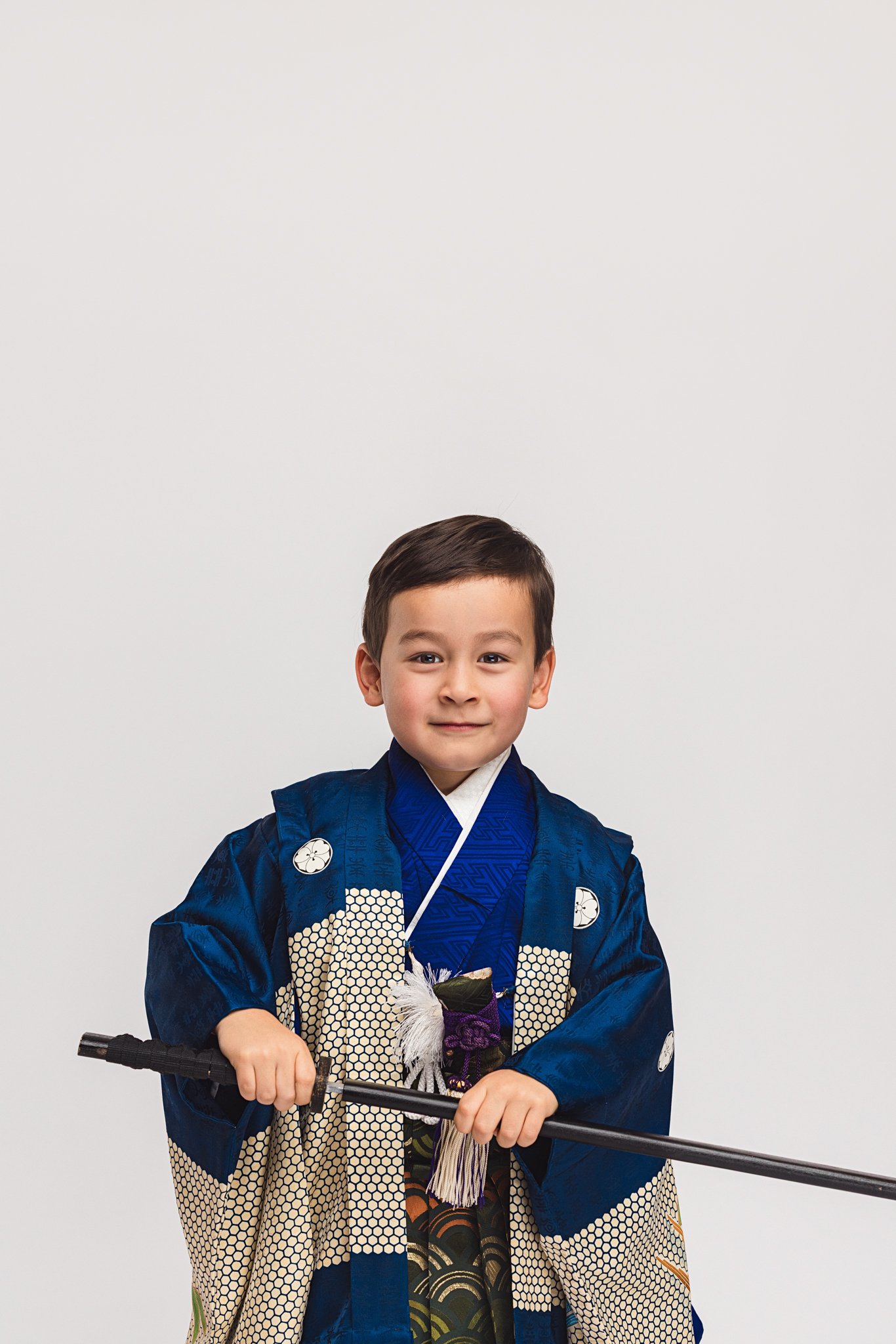Kirkland WA Shichi-Go-San Photography – Traditional Boys’ Kimono Portrait