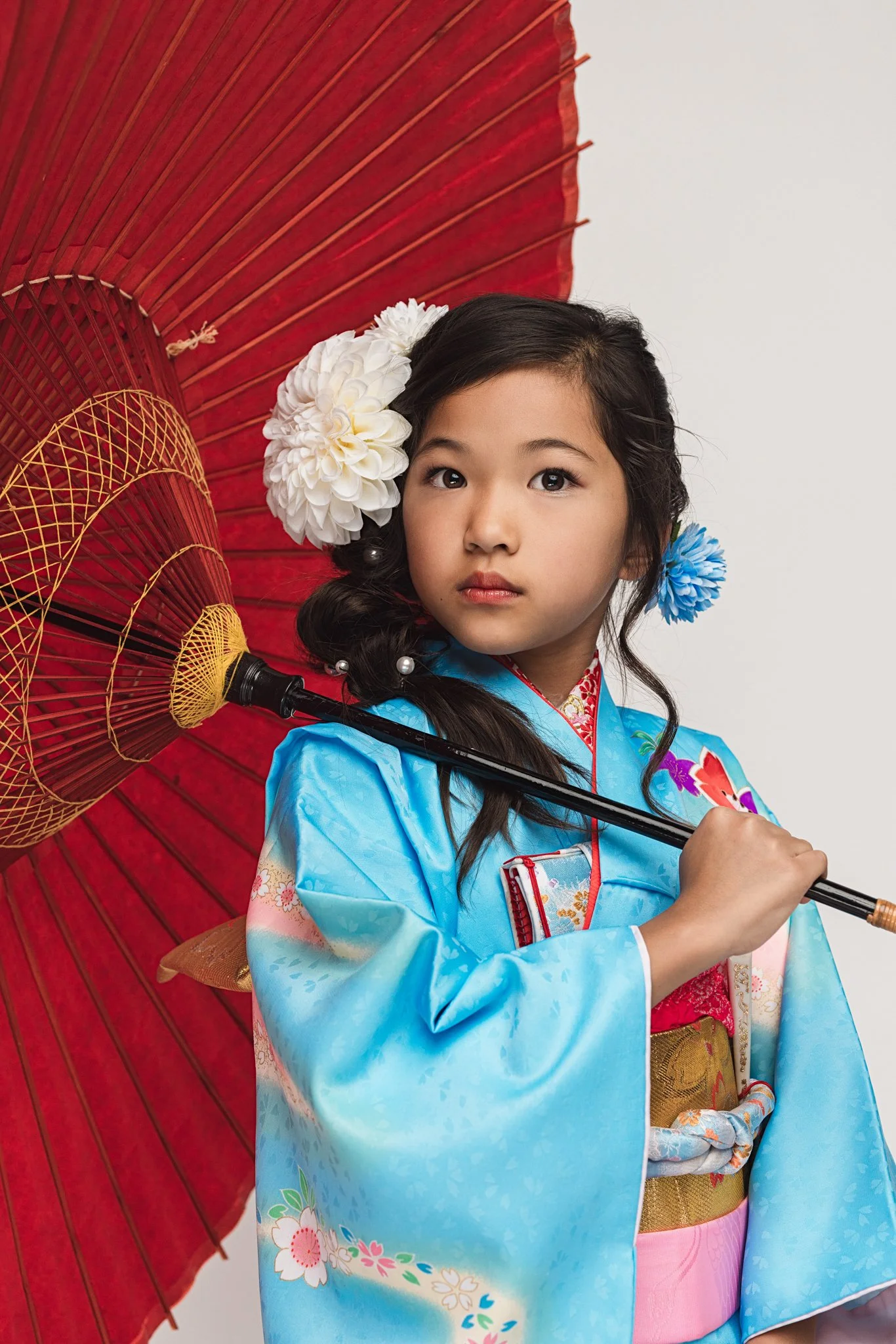 Kirkland WA Children’s Kimono Portrait | Traditional Japanese Portrait Photography