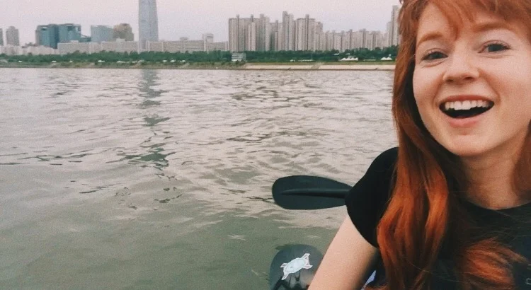 Kayaking in the Han River in Seoul with AirBnB