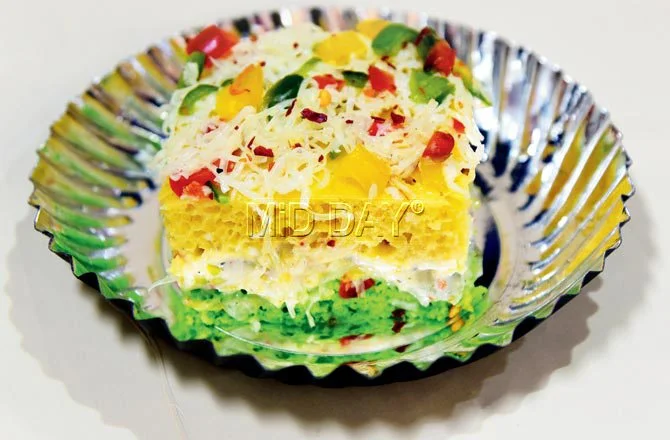 Moong methi palak dhokla. Pic/Suresh Karkera