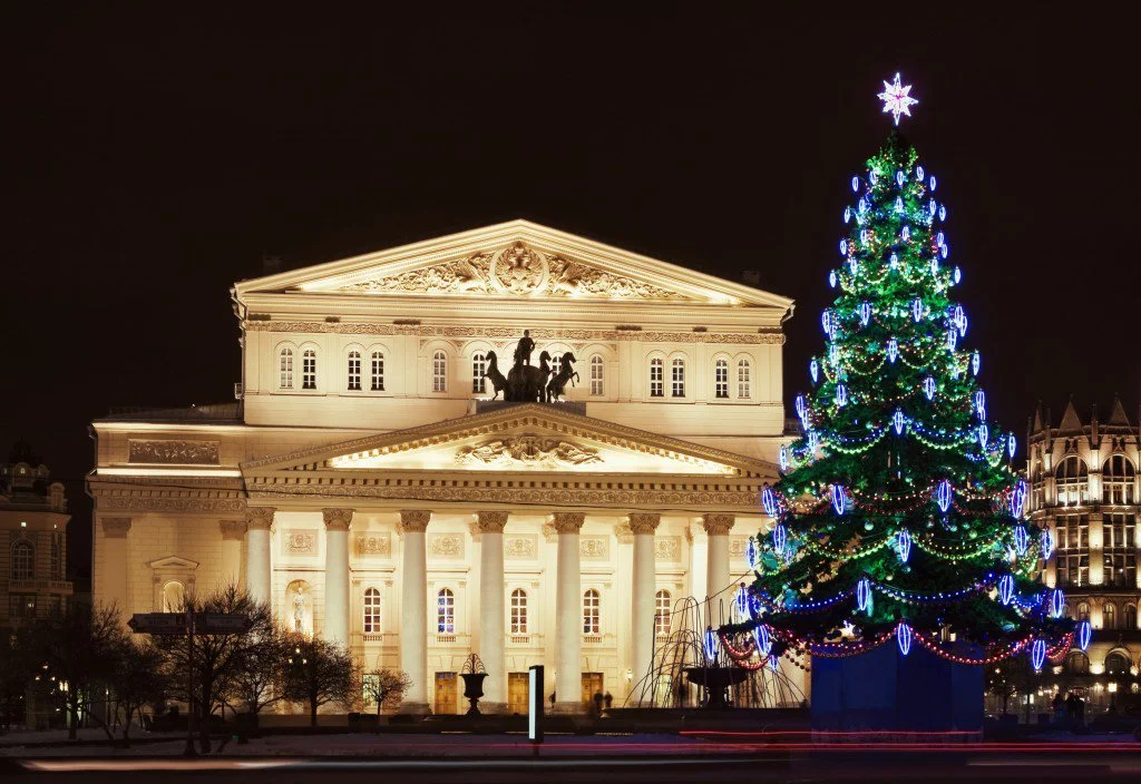 The Christmas celebrations in Bolshoi Theater of Russia