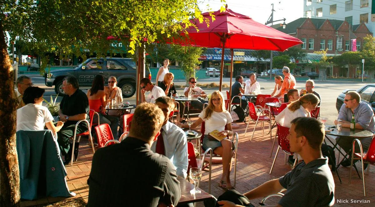 The Tasting Room, located on Courtenay Place, has a relaxed atmosphere with a wild food theme. The Tasting Room, Courtenay Place, Wellington By Wellington Tourism