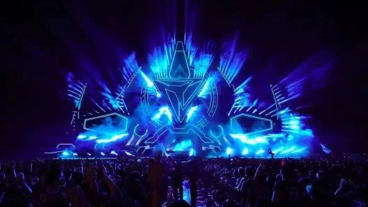 Courtesy: A2LiVE A view of the main stage at Storm, an electronic dance music festival, in Shanghai, China.