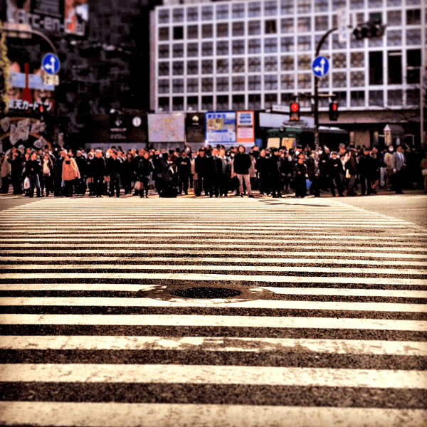 The iconic Shibuya Crossing (aka Shibuya Scramble)