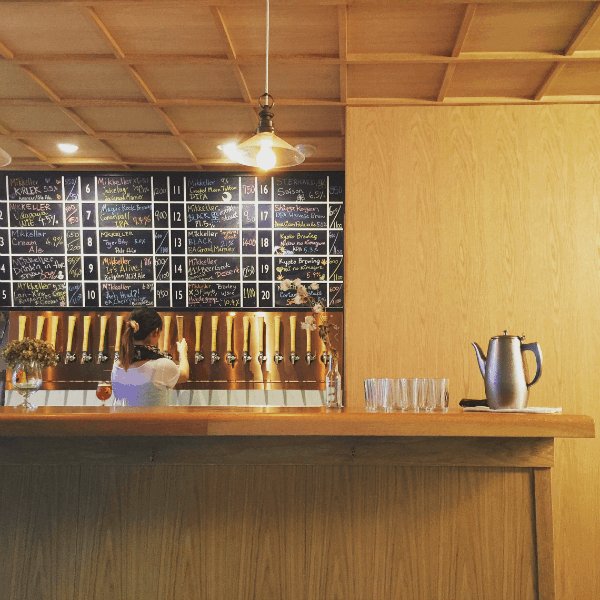 A stylish craft beer bar