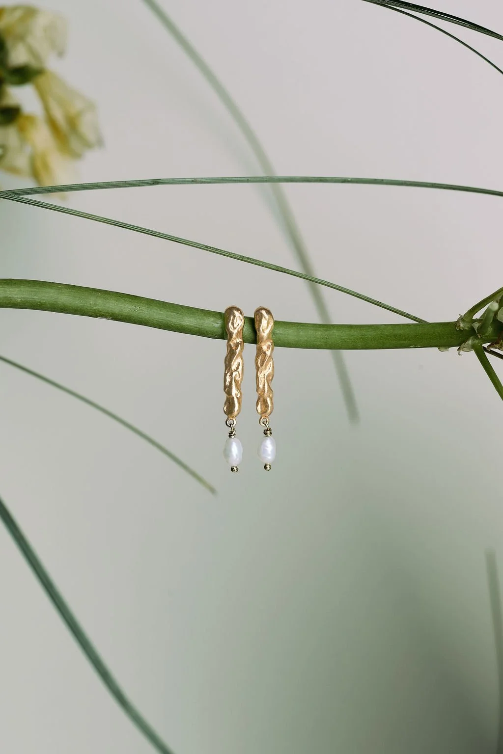 Pendientes UAL  con perlas
