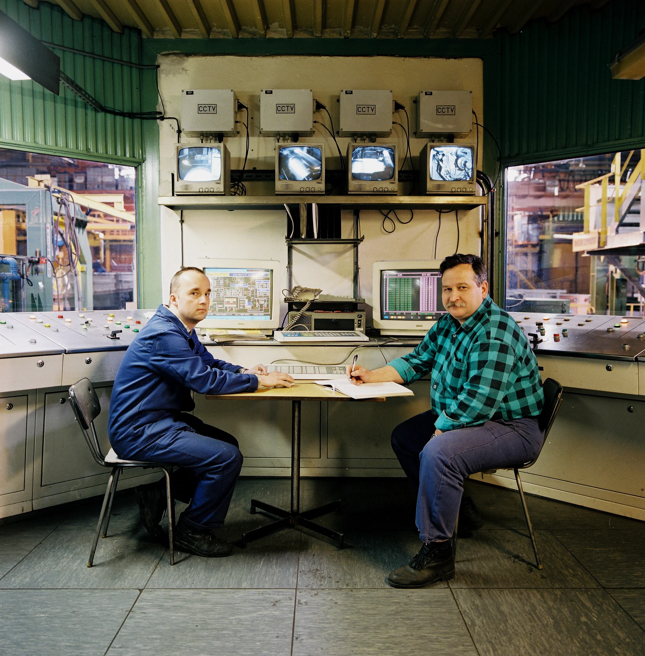  Wieslaw and Miroslaw. Sendzimir Steel Works. Nowa Huta. Poland 