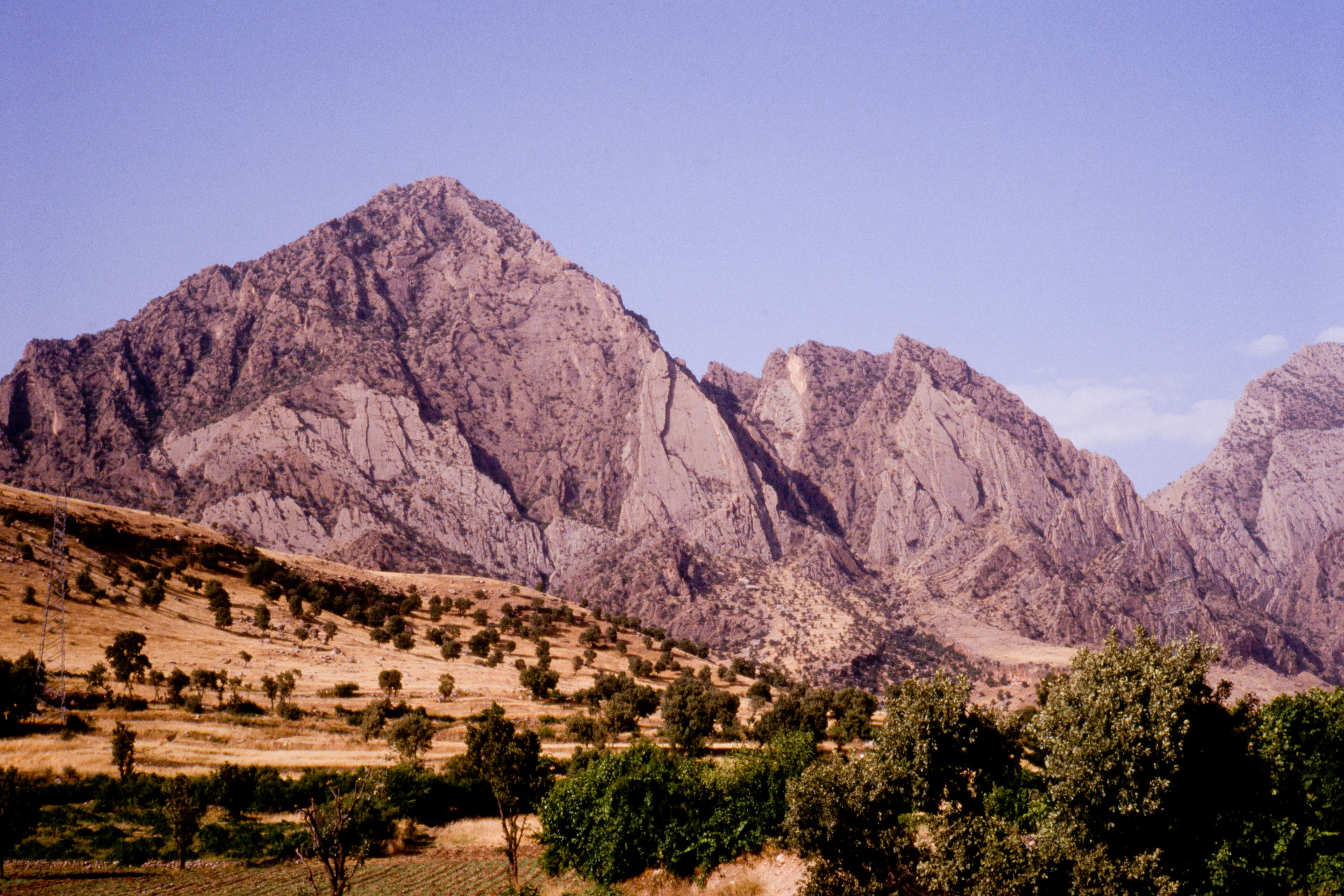Mountains between Arbil and Sulaimaniya. Iraq