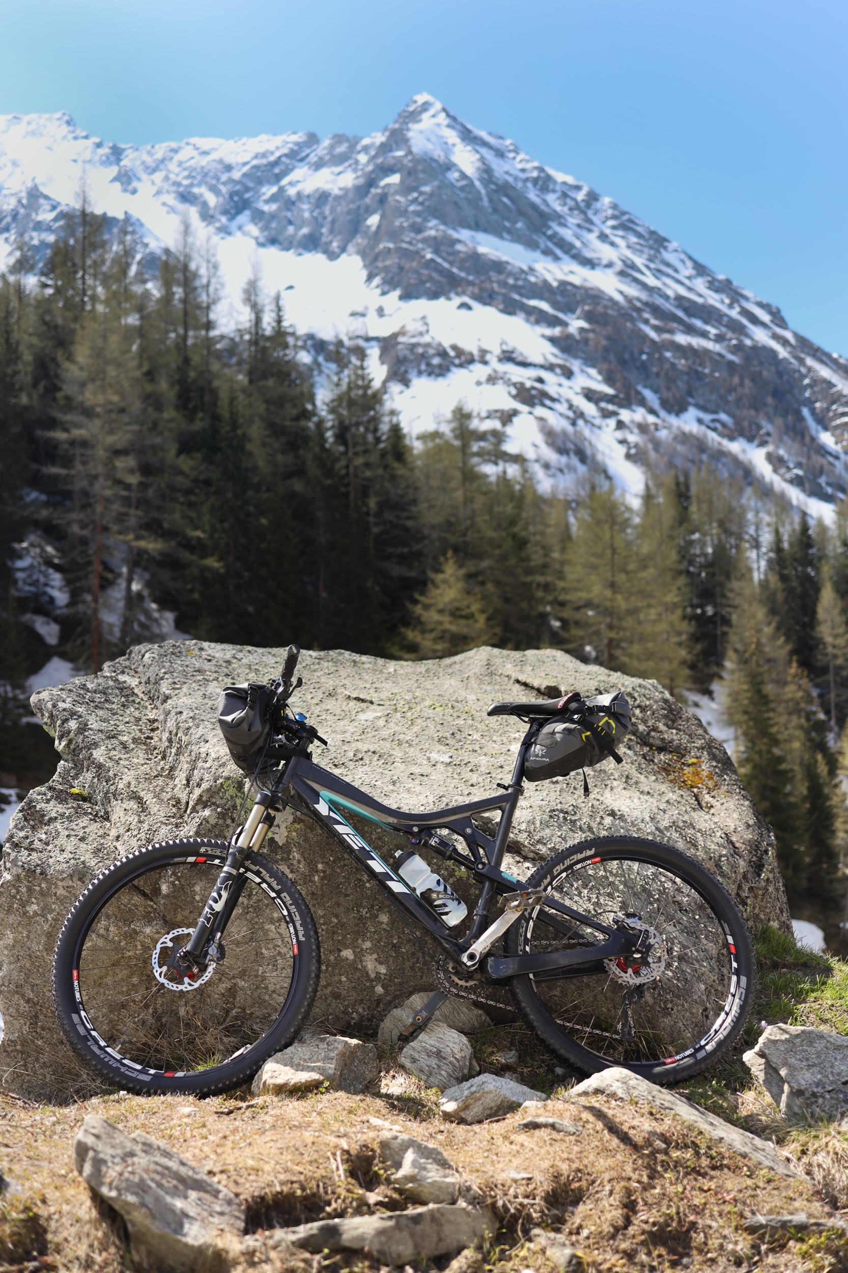 In May and June 2019 I cycled from the most northern village in Italy, Casere, to the most southern point on the mainland. This photo: Fonte Della Roccia, Alto Adige. Day 1.