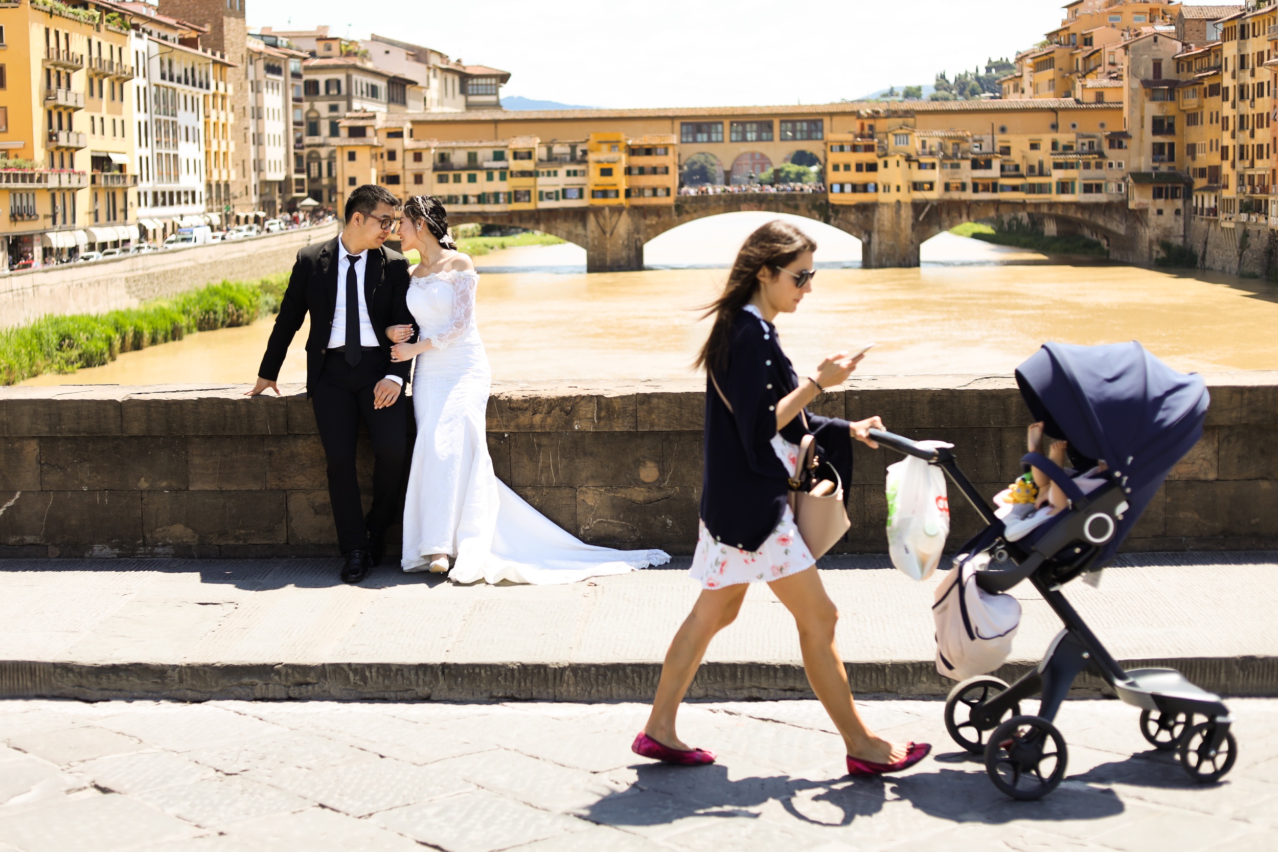 The Ponte Vecchio. Florence. Tuscany. 