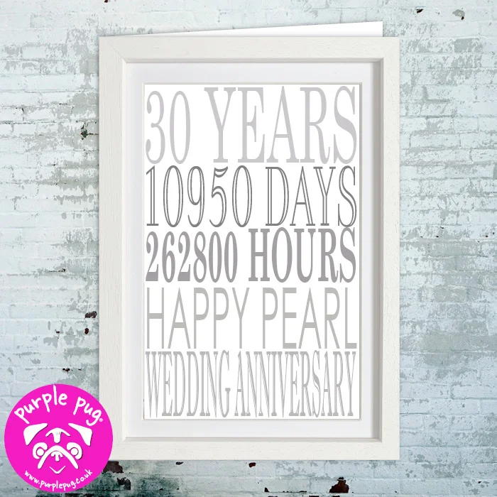 PH175 FRAMED PEARL WEDDING ANNIVERSARY WF.jpg