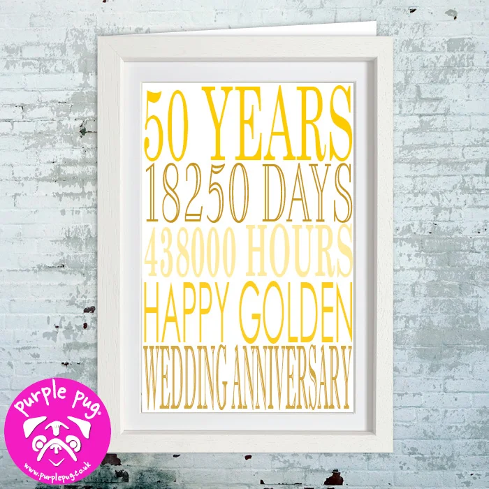 PH173 FRAMED GOLDEN WEDDING ANNIVERSARY WF.jpg