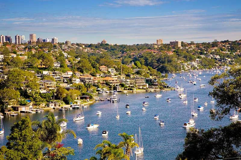 The beautiful waterways around Warringah, in Sydney