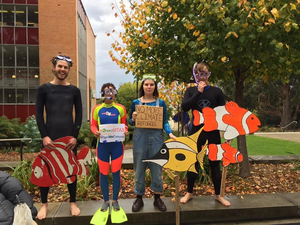 Students campaigning for divestment