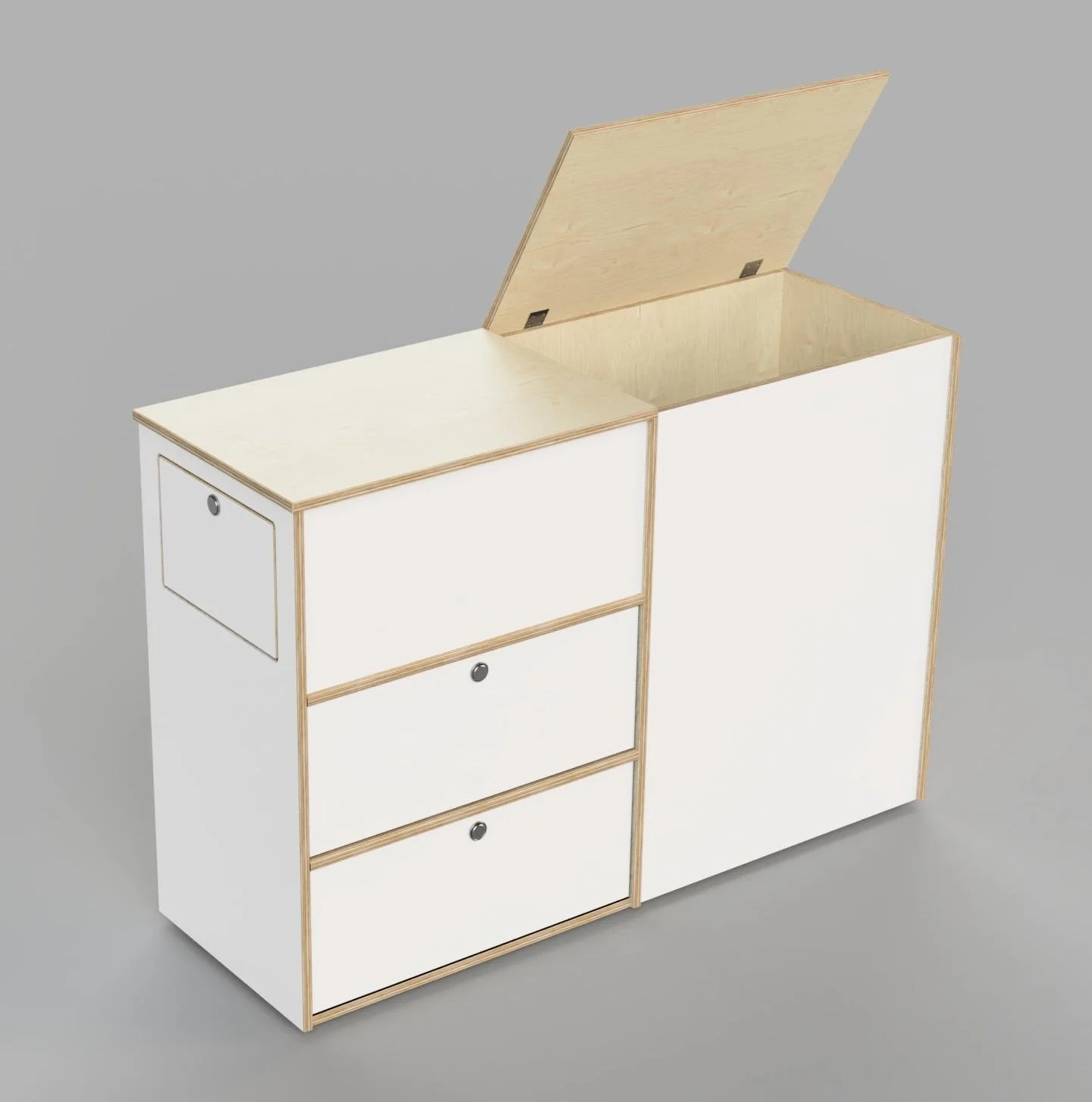 campervan kitchen lid open ply.jpg