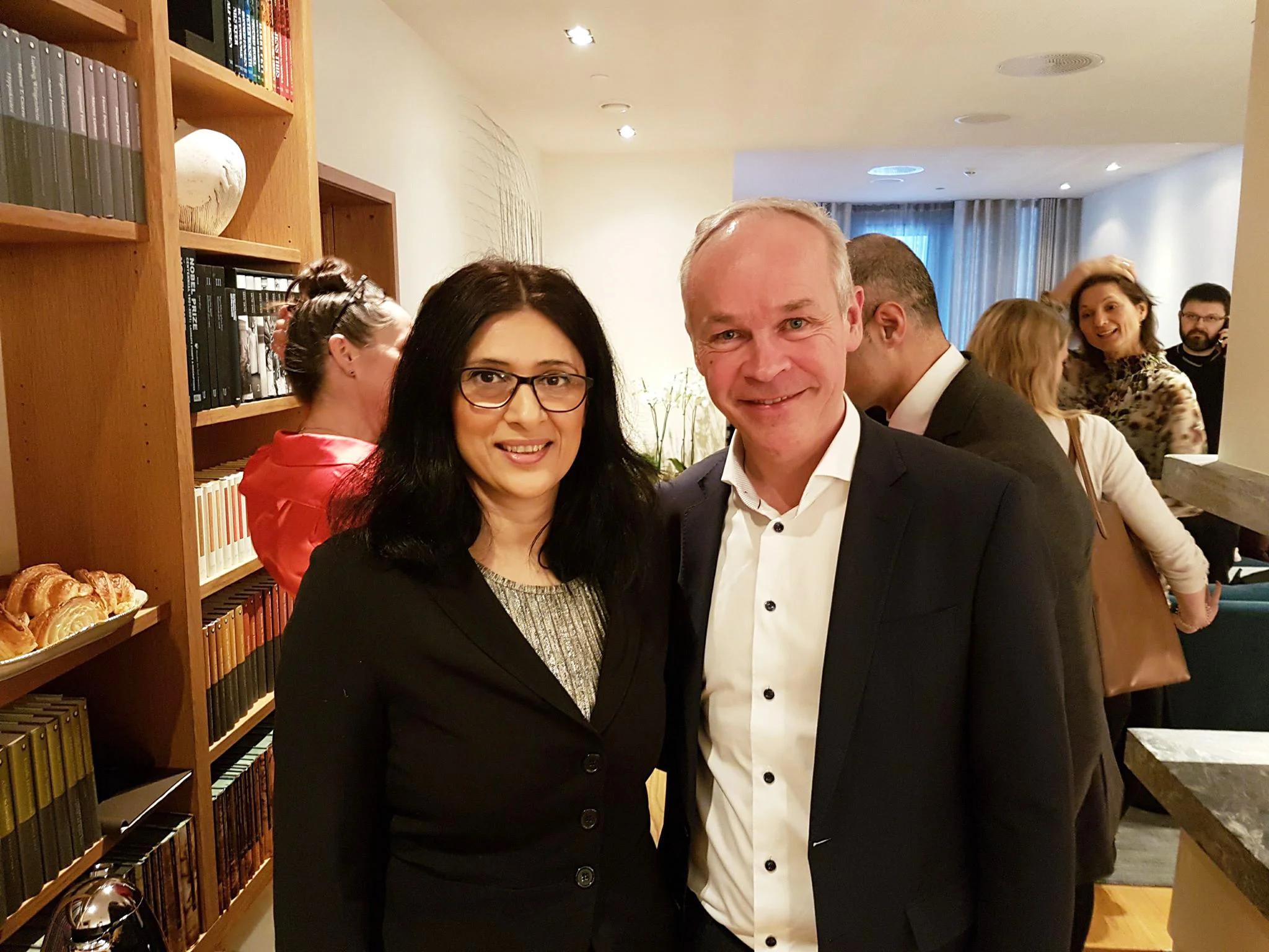 Jan Tore Sanner og Loveleen Brenna