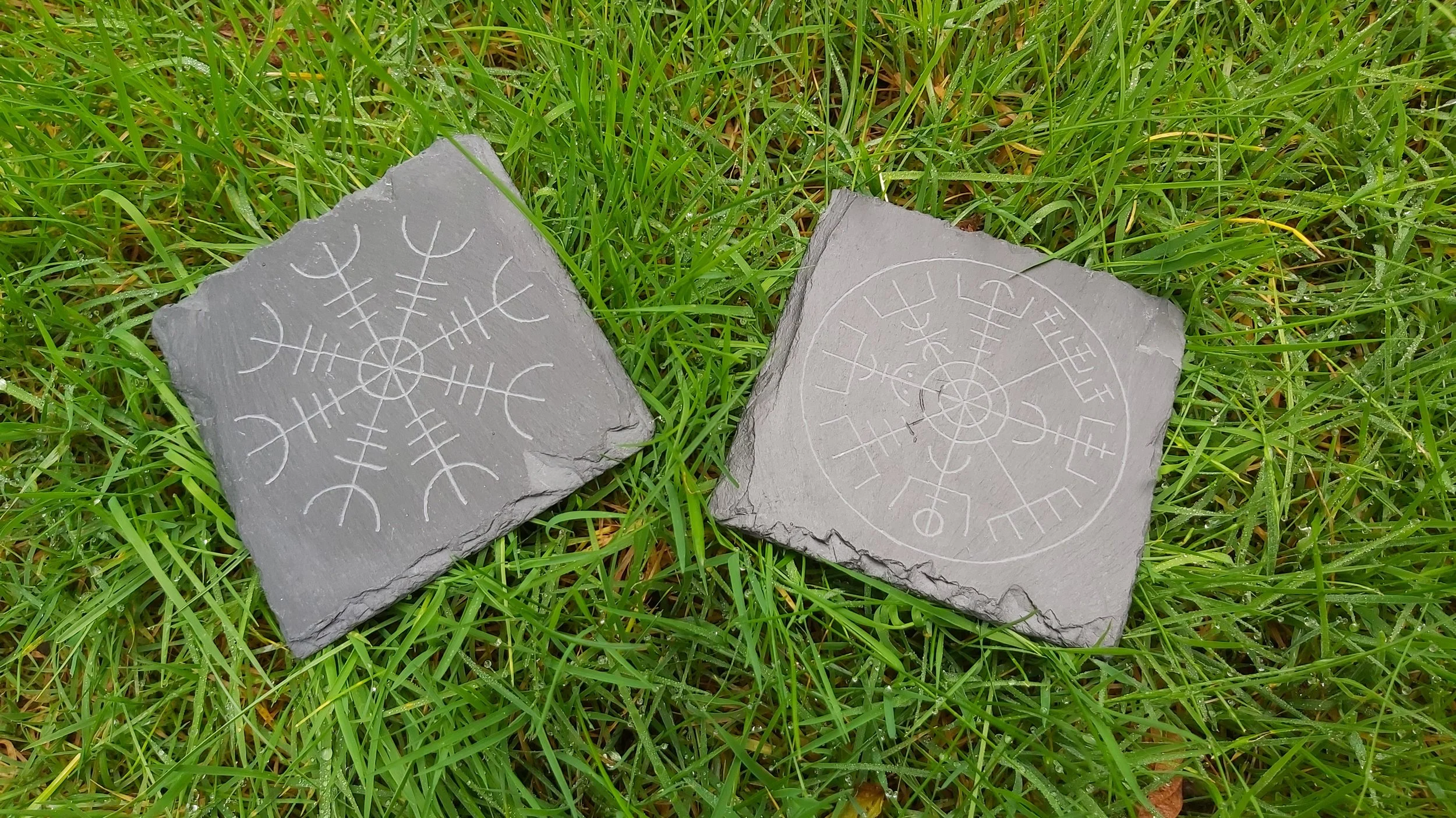 Stave Slate Drinks Coasters