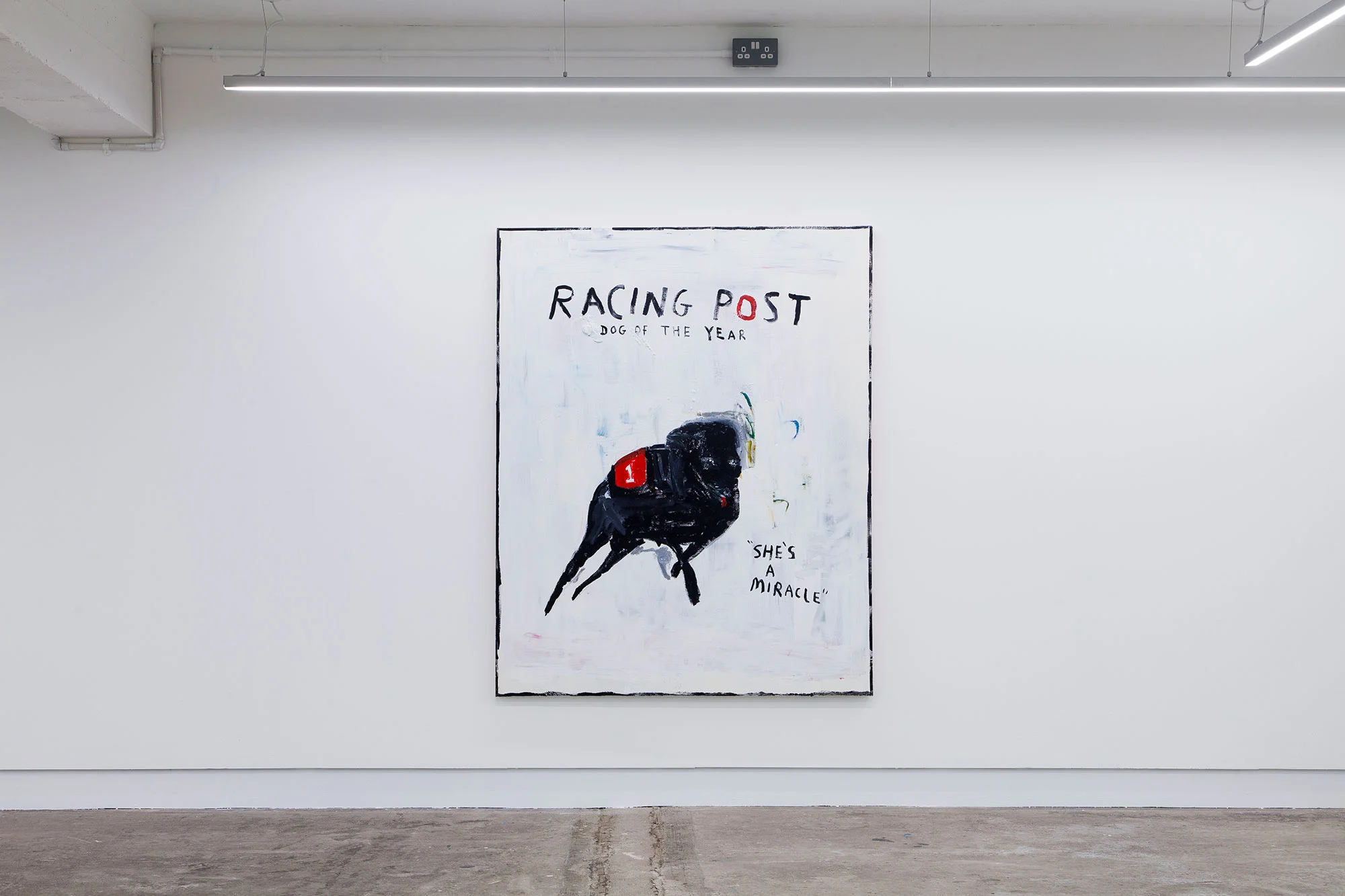 Racing post. Acrylic on canvas. Abstract art. 2018. Humber Street Gallery, Richie Culver.
