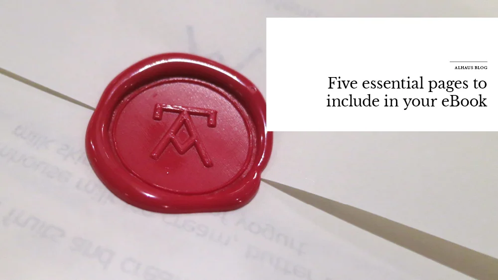 Five essential pages to include in your eBook