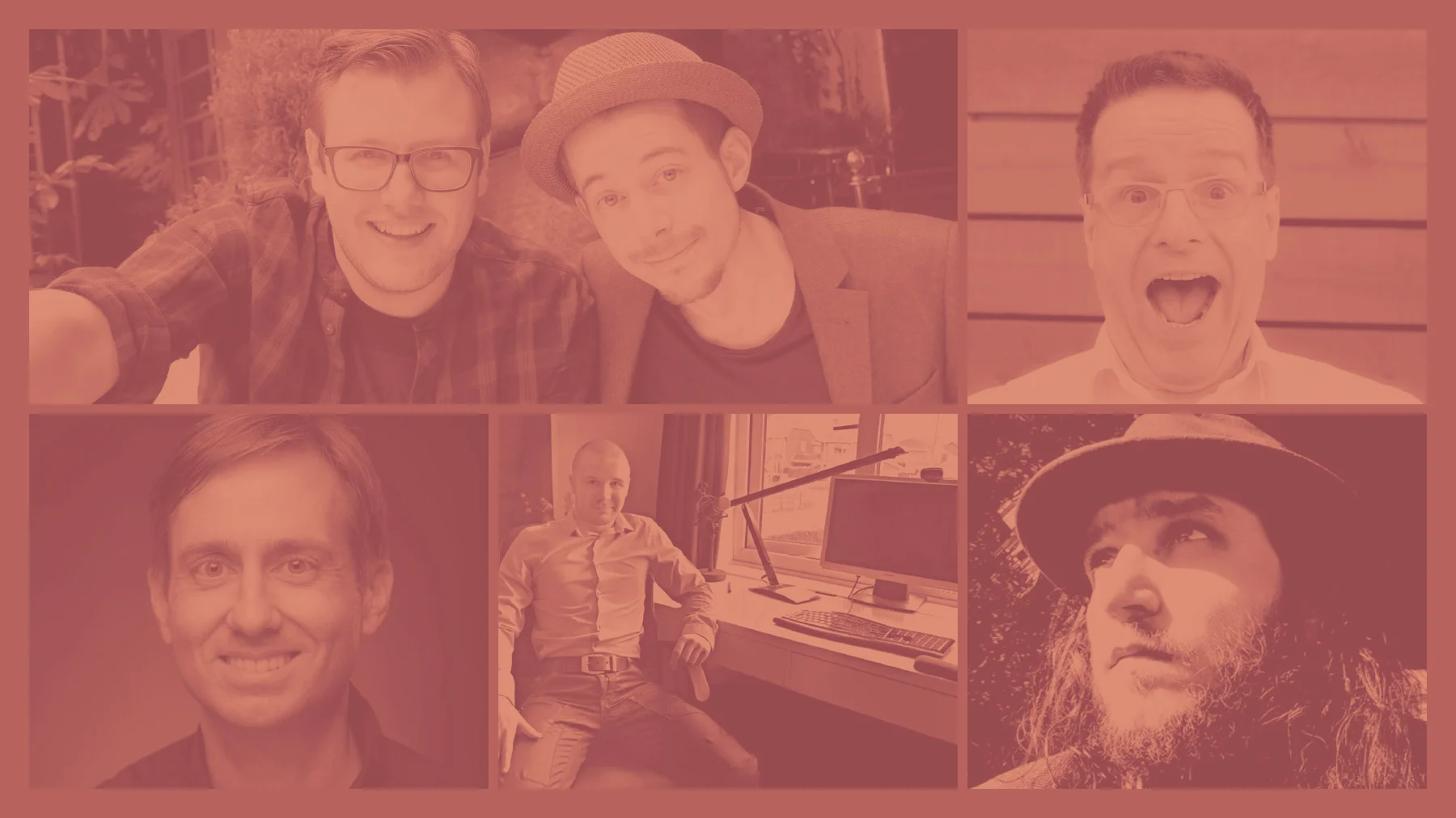 Headshots of digital influencers