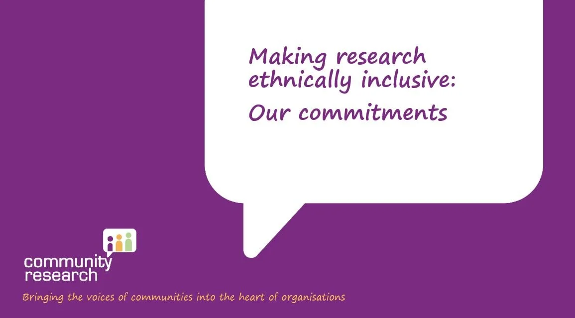 Ethnically Inclusive Research - Our Commitments