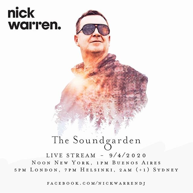 It&rsquo;s time to turn the volume up. Our very own @djnickwarren is live-streaming a special set from his garden and it&rsquo;s happening right now. Link in bio.