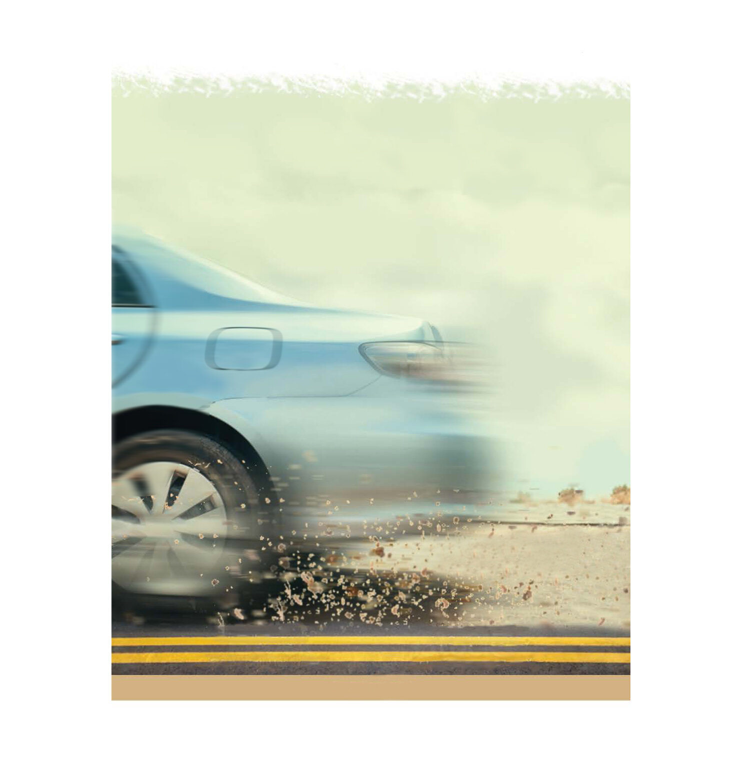  Illustrating story of out of control driver 