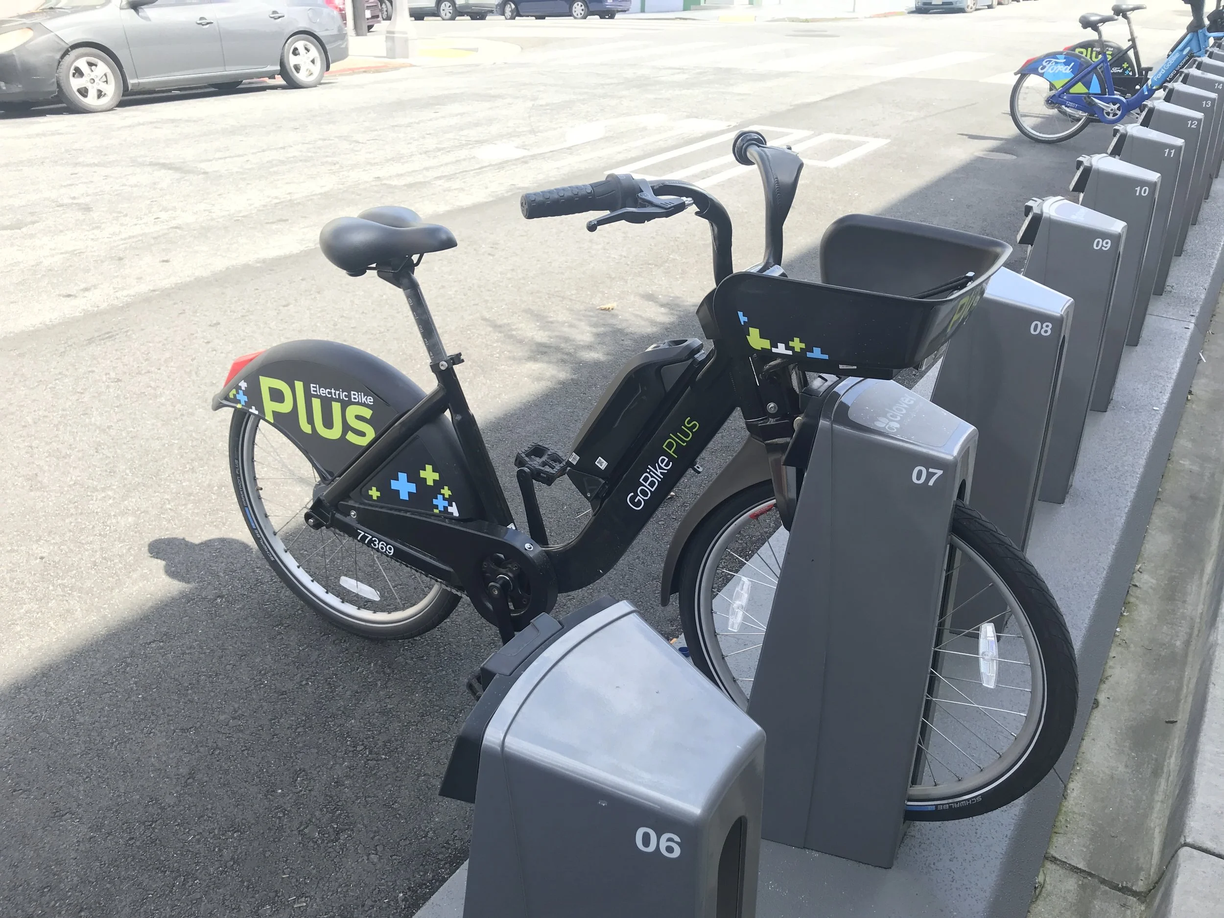 The handy bungee cord in the basket on the front was the only redeeming feature of the Ford GoBike Plus.