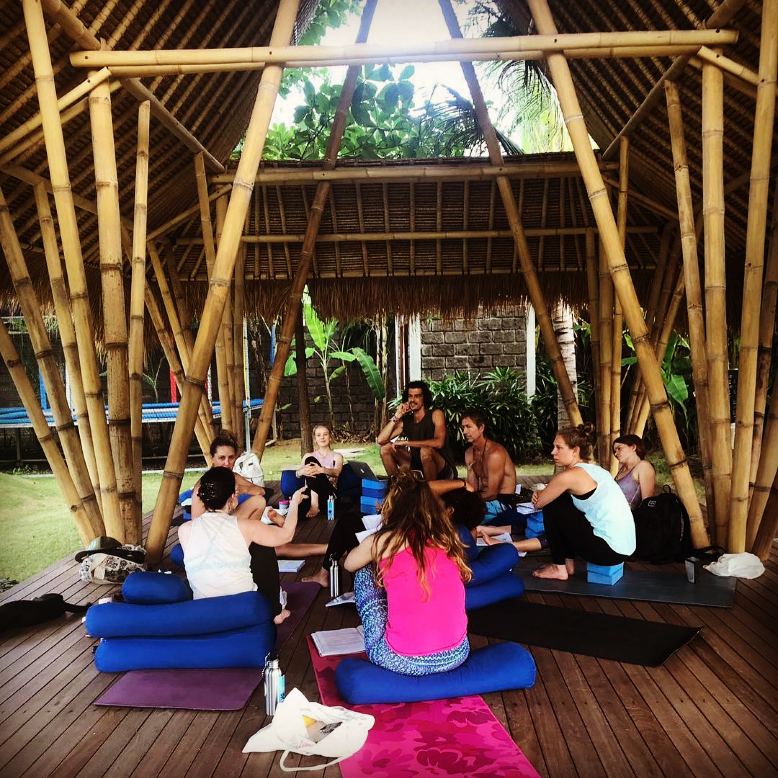 Training group listening to Nicole teach yoga philosophy (Copy)