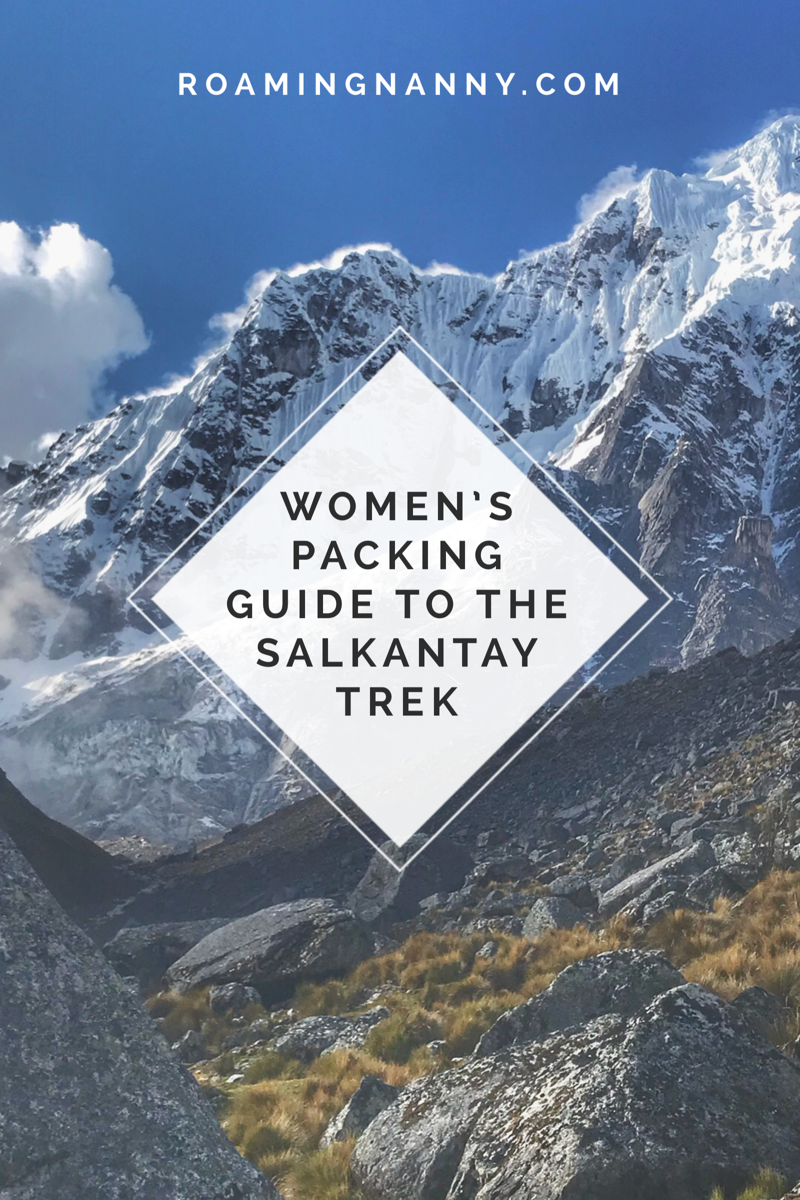 This women’s packing list for the Salkantay Trek will be the perfect guide to help prepare you for one of the beautiful treks in the world. #peru #trekking #salkantay #packinglist #salkantaytrek