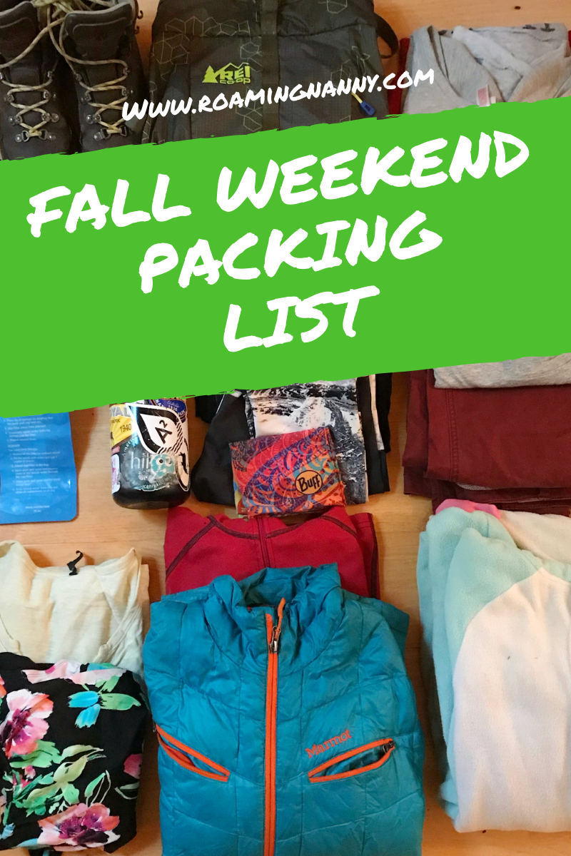 My Fall weekend packing list will have you packed and ready to go in no time so you can focus on what's truly important. Relaxing.