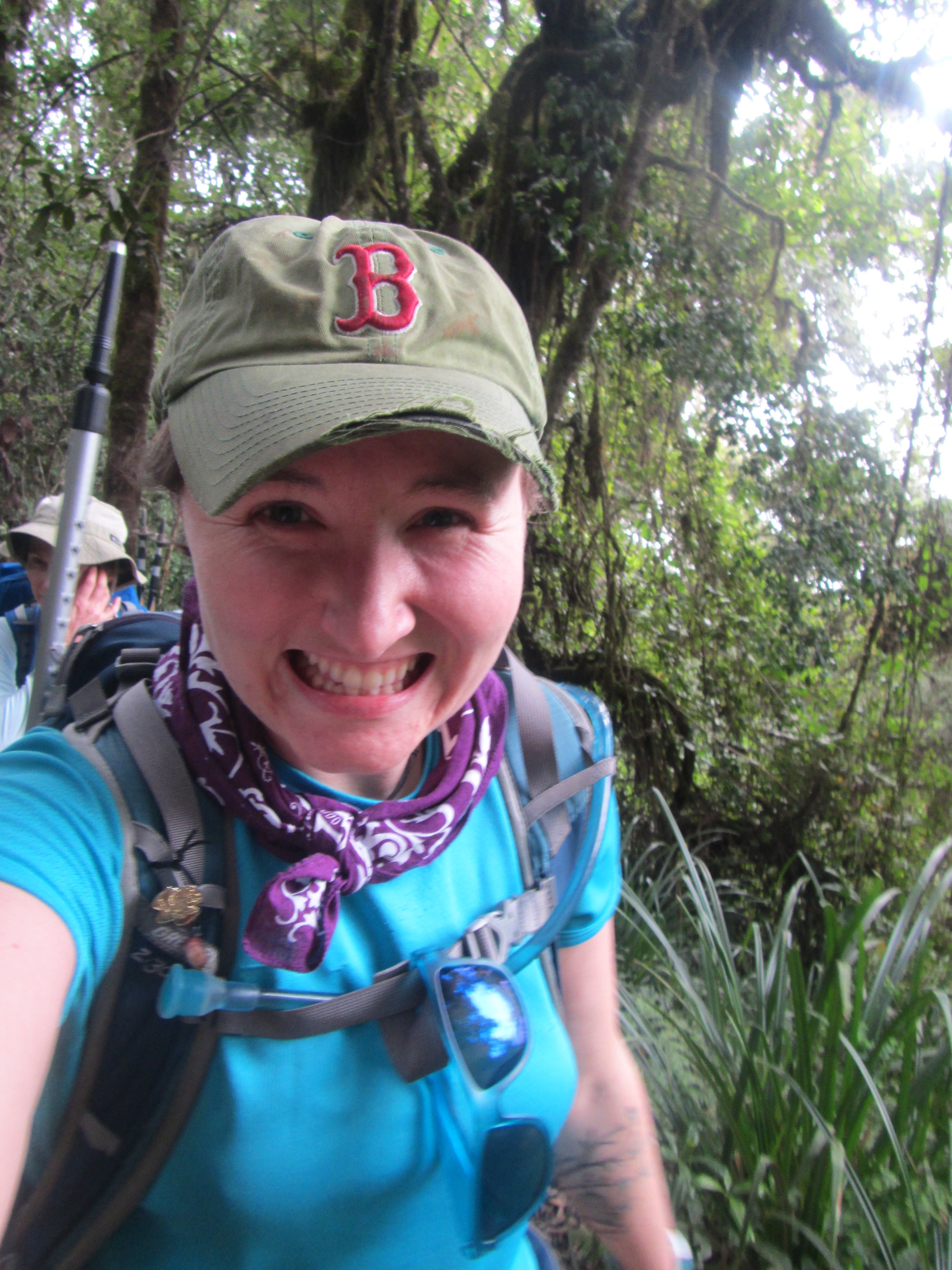  all smiles while hiking