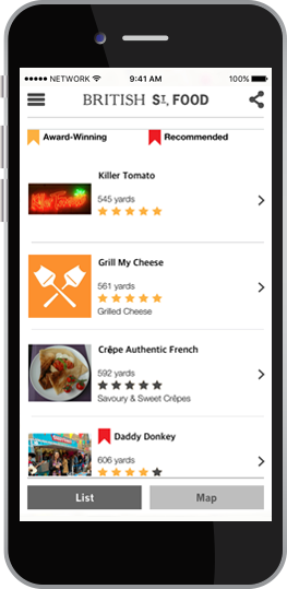  British Street Food App 