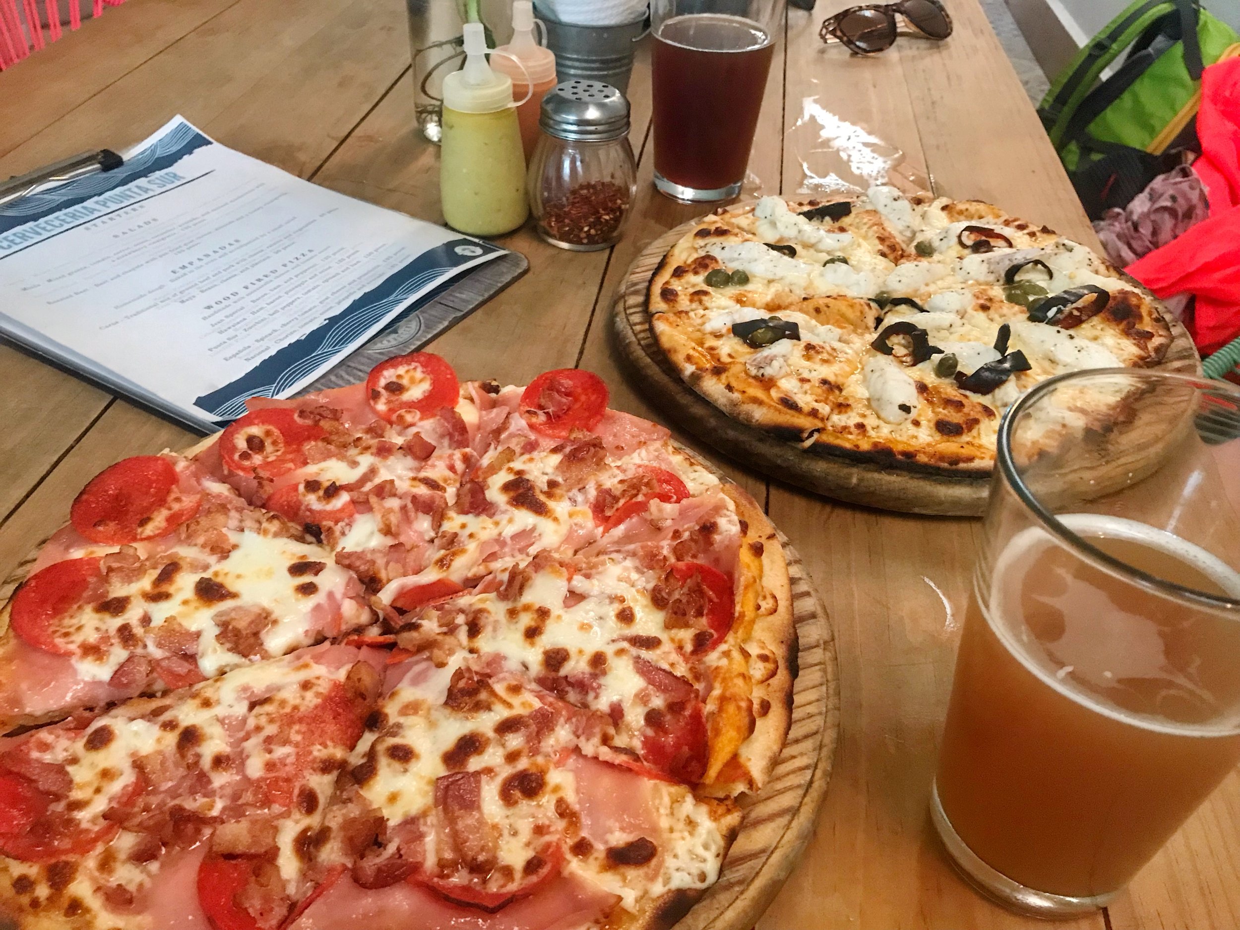  Pizza at Cerveceria Punta Sur 