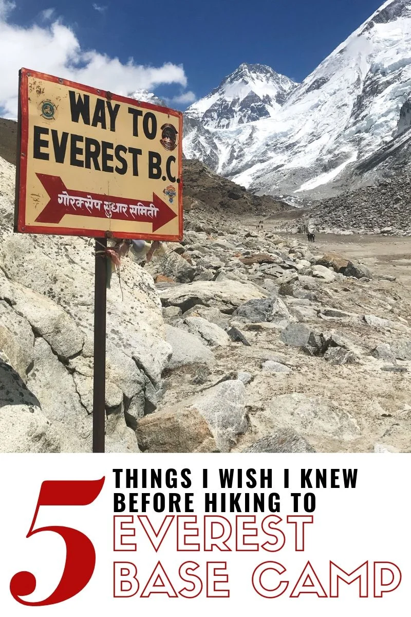  5 Things I Wish I Knew Before Hiking to Everest Base Camp #everestbasecamp #basecamp #everest #nepal #hike 