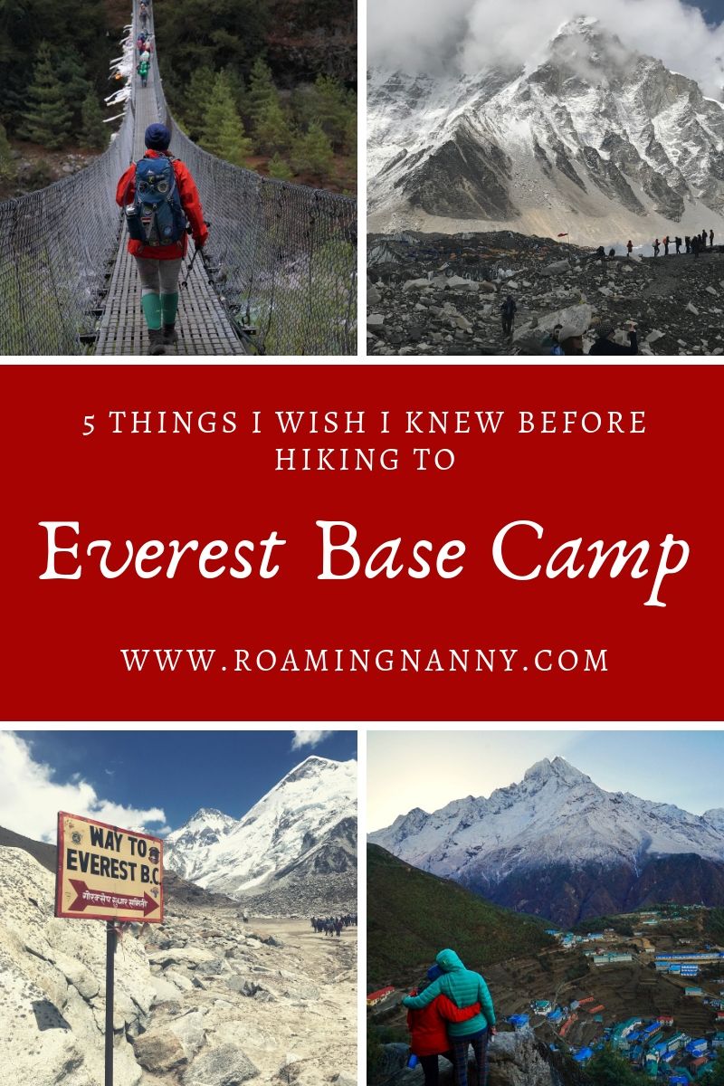 5 Things I Wish I Knew Before Hiking to Everest Base Camp #everestbasecamp #basecamp #everest #nepal #hike