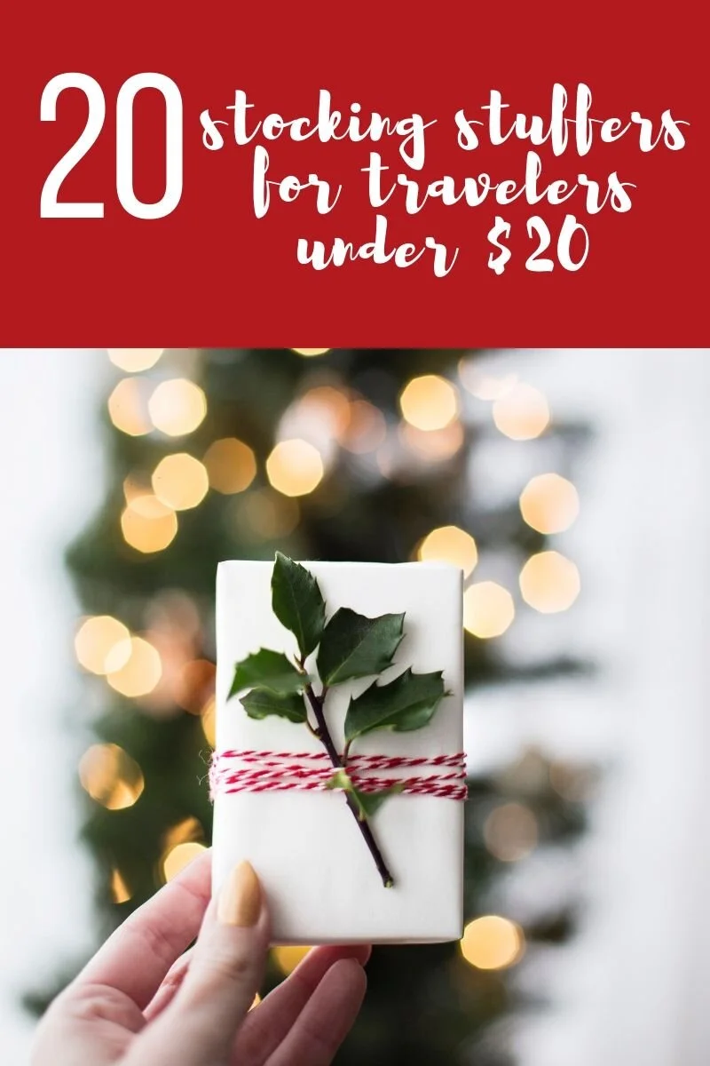  Here is the perfect stocking stuffers for under $20 for the traveler in your life. #travel #stockingstuffers #holidayseason #gifts #solofemaletravel #holidaygifts 