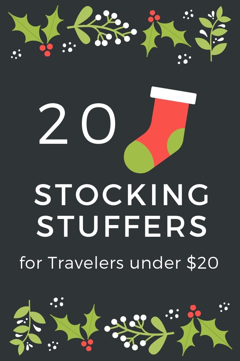  Here is the perfect stocking stuffers for under $20 for the traveler in your life. #travel #stockingstuffers #holidayseason #gifts #solofemaletravel #holidaygifts 